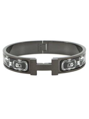 Hermes Bracelet Click HH Metallic Black